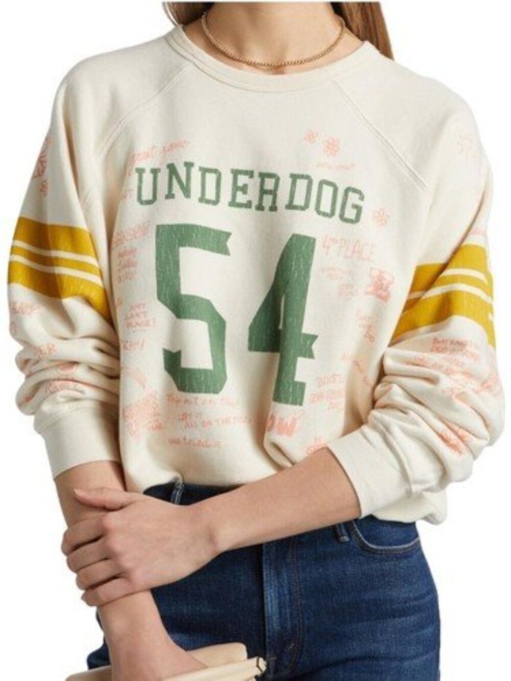 MOTHER Denim The Biggie Sweatshirt Underdog Size M